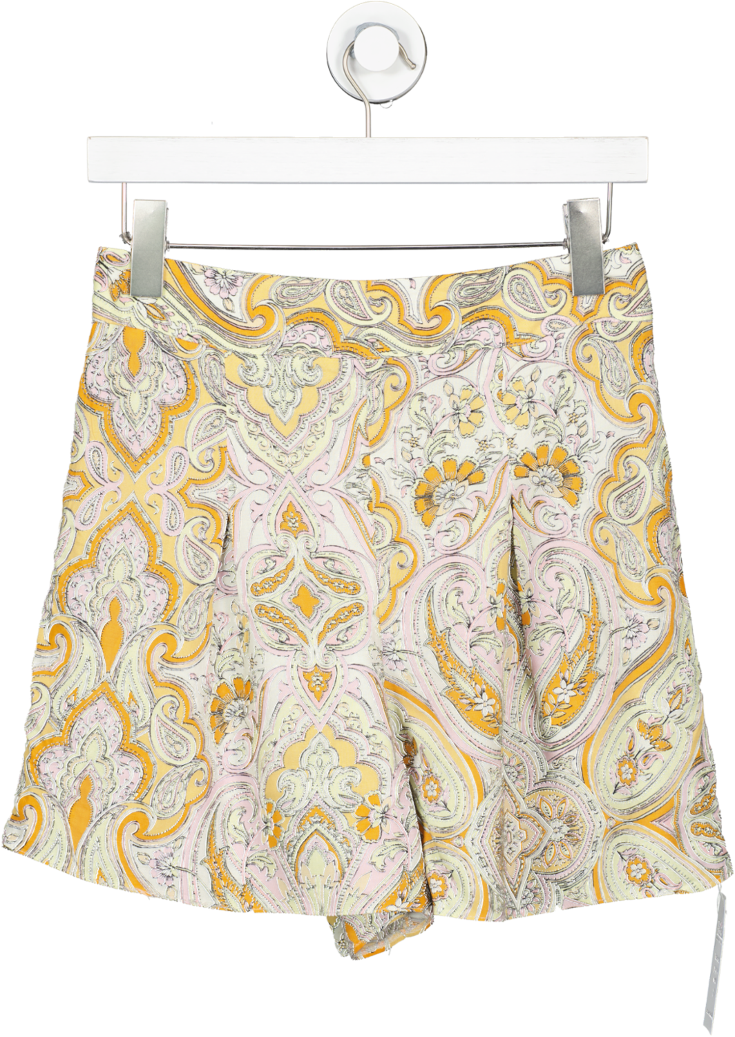 Miss Selfridge Multicoloured Patterned High Waisted Shorts UK 8