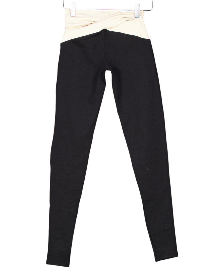Live The Process Black Orion Crossover Leggings Petite UK XS