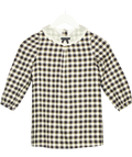 Bonpoint Blue Cotton Checked Dress 6 Years
