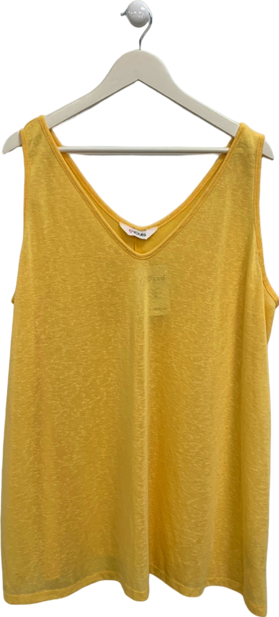 Yours Yellow Sleeveless Top UK 26-28