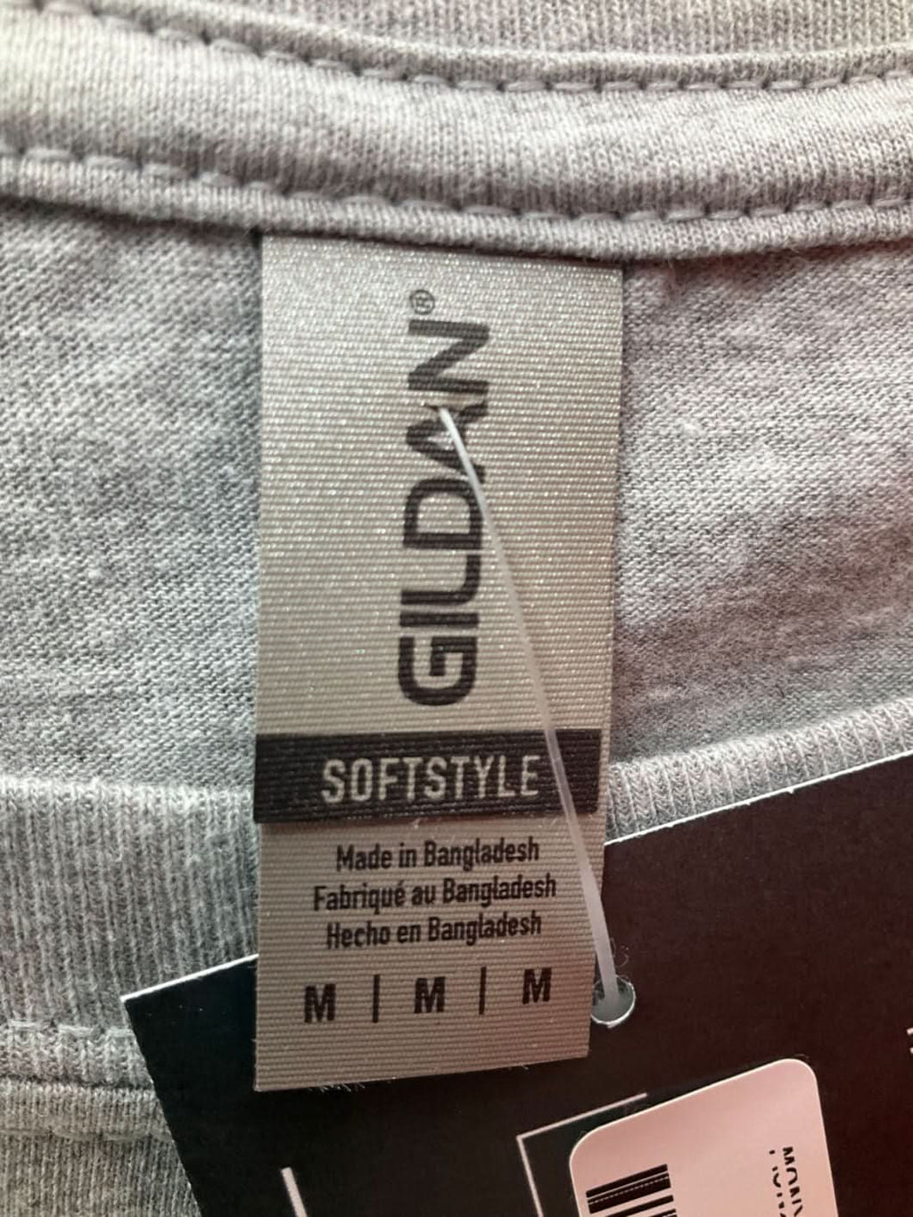 Gildan Grey Printed T Shirt UK M