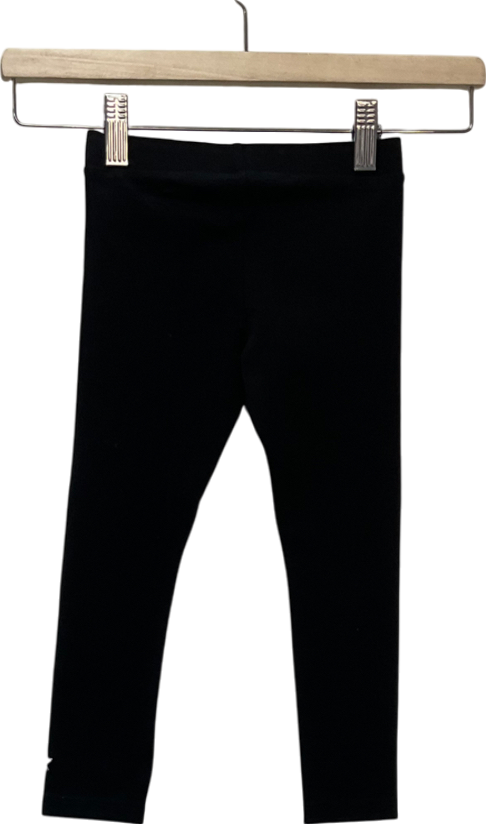 Mintie by Mint Velvet Black Star Embroidered Leggings 3 Years