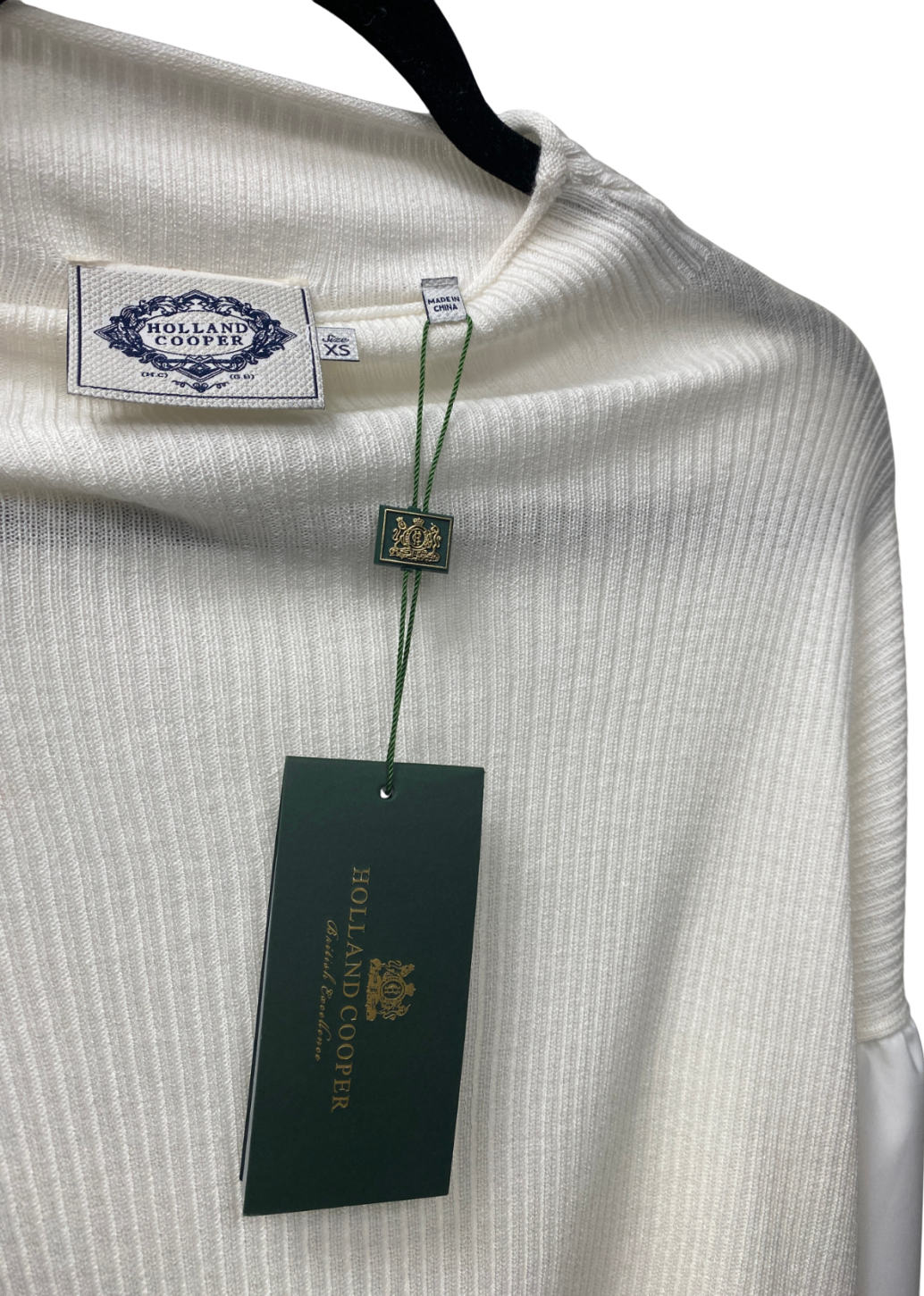 Holland Cooper Cream Cashmere blend Georgina Knit UK XS