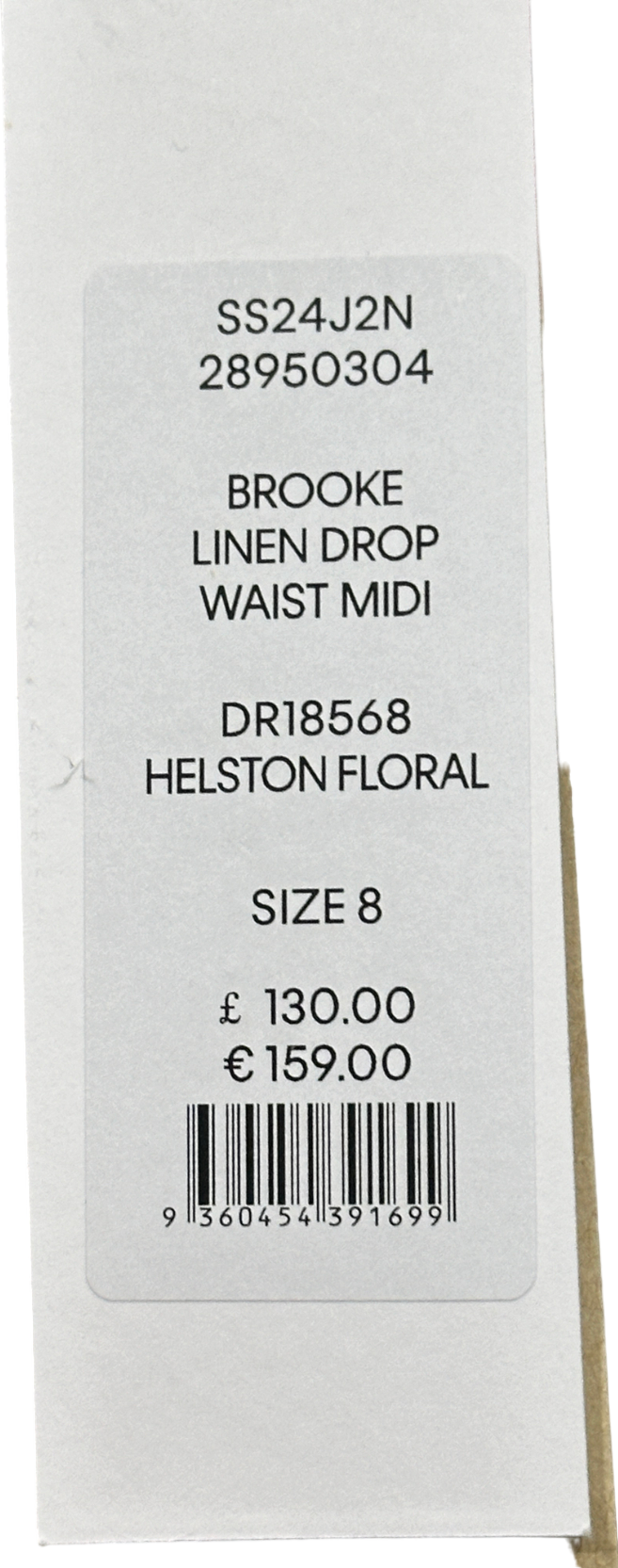 Forever New Cream Pure Linen Brooke Drop Waist Midi Dress UK 8