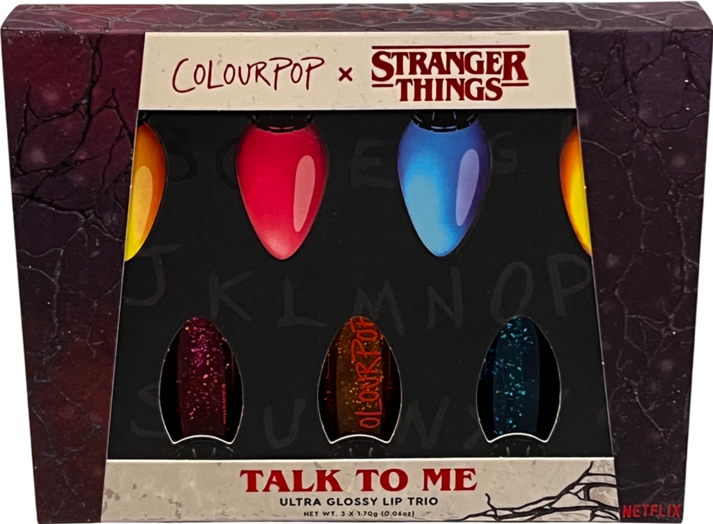 colourpop Stranger Things Talk To Me Lip Trio Talk To Me 3