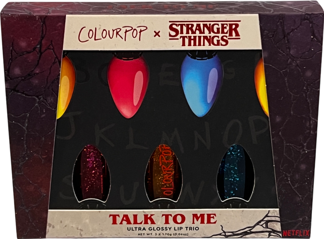 colourpop Stranger Things Talk To Me Lip Trio Talk To Me 3
