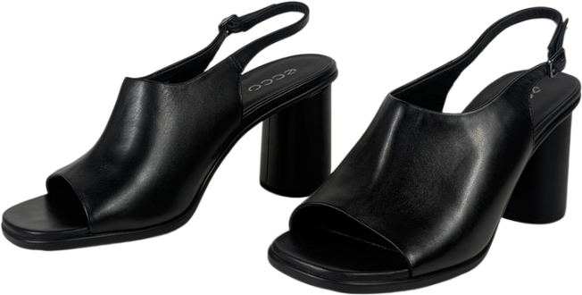 ECCO Black Sculpted Alba 65 Women's Leather Heeled Sandal UK 9 EU 42
