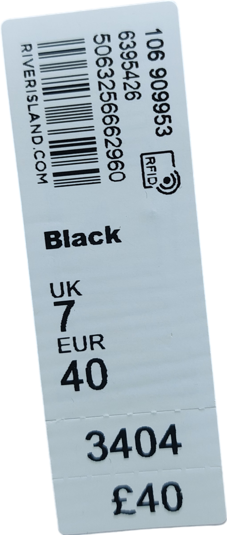 River Island Black Patent Ankle Strap Stilettoes UK 7 EU 40 👠