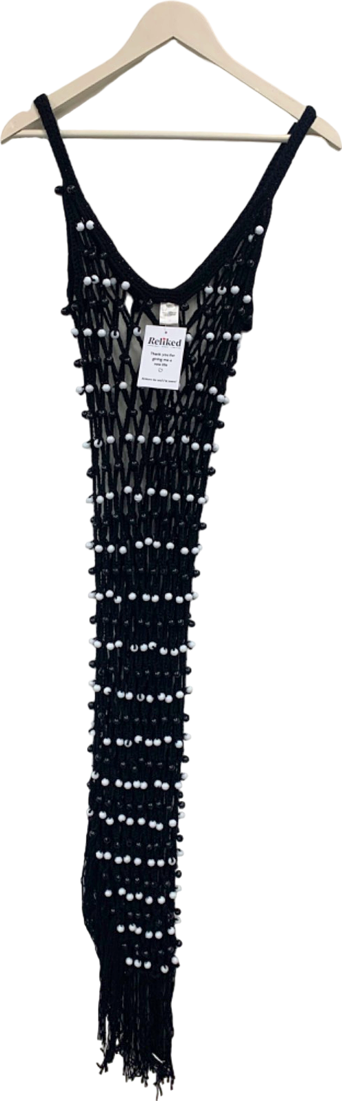 Pitusa Black Net Dress One Size