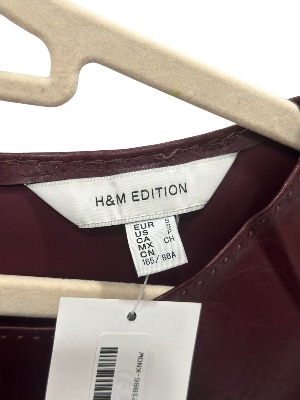 H&M Red Coated Vest Top UK S