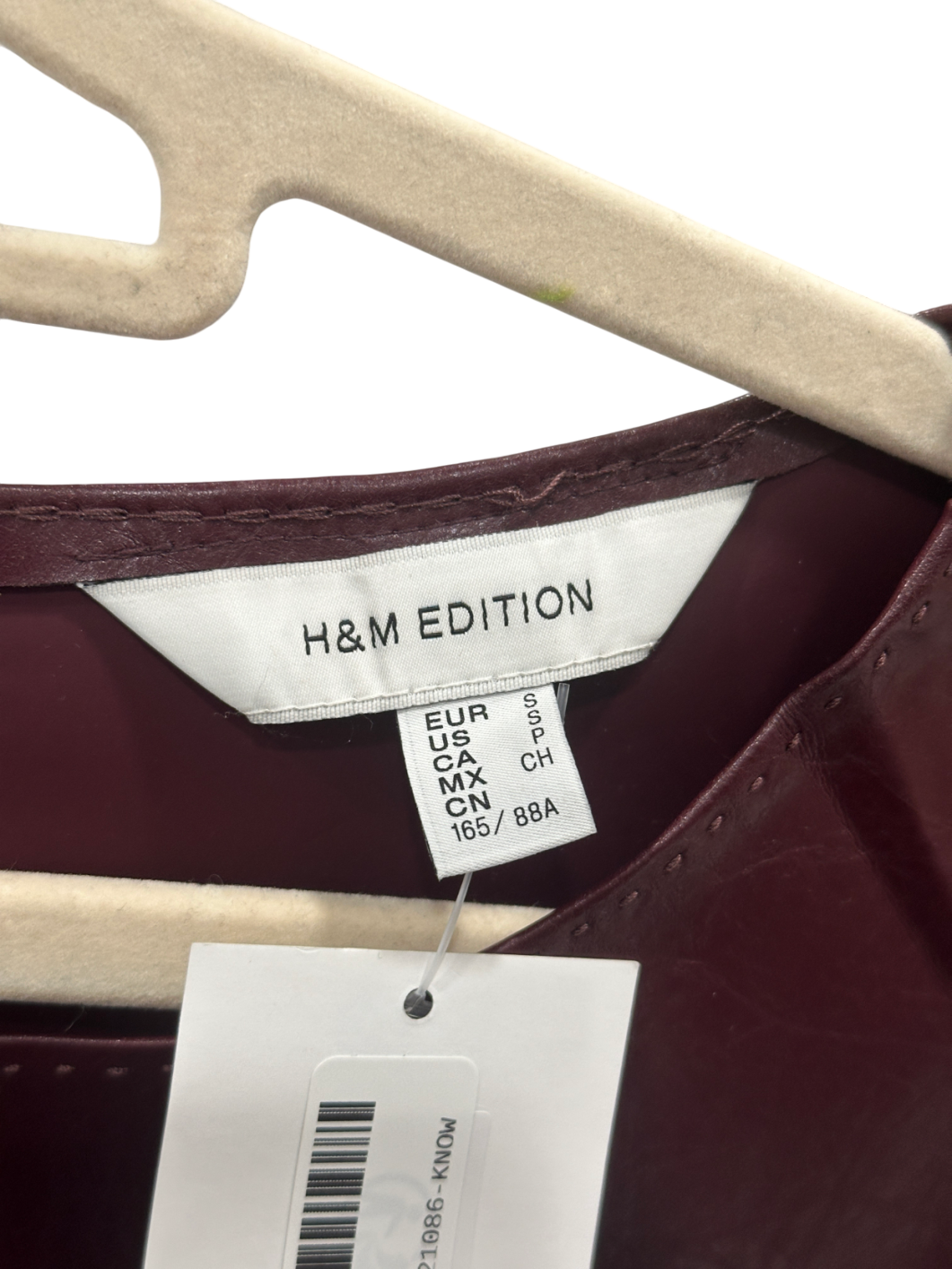 H&M Red Coated Vest Top UK S