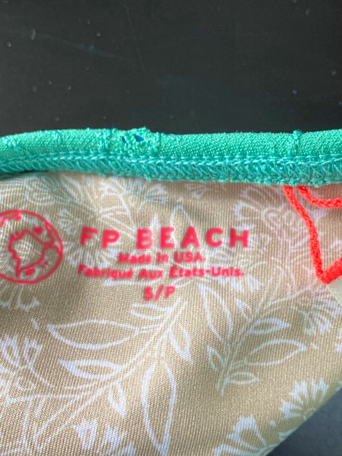 FP Beach Green Lace Bikini Set UK S/M