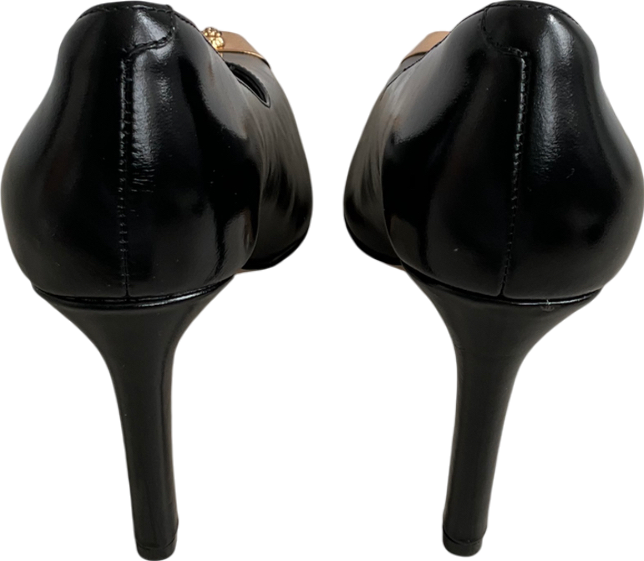 Kurt Geiger Black Regent Court Heel UK 8 EU 41 👠