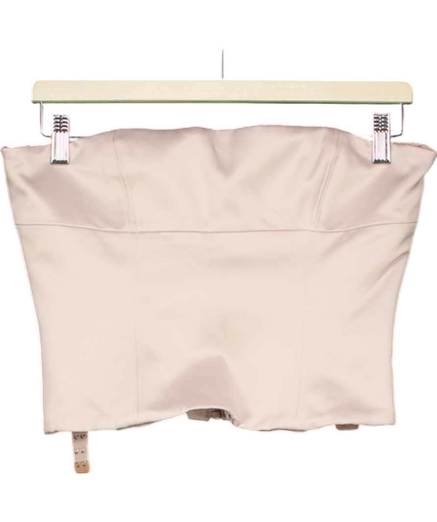 House of CB Pink Satin Corset Top UK M