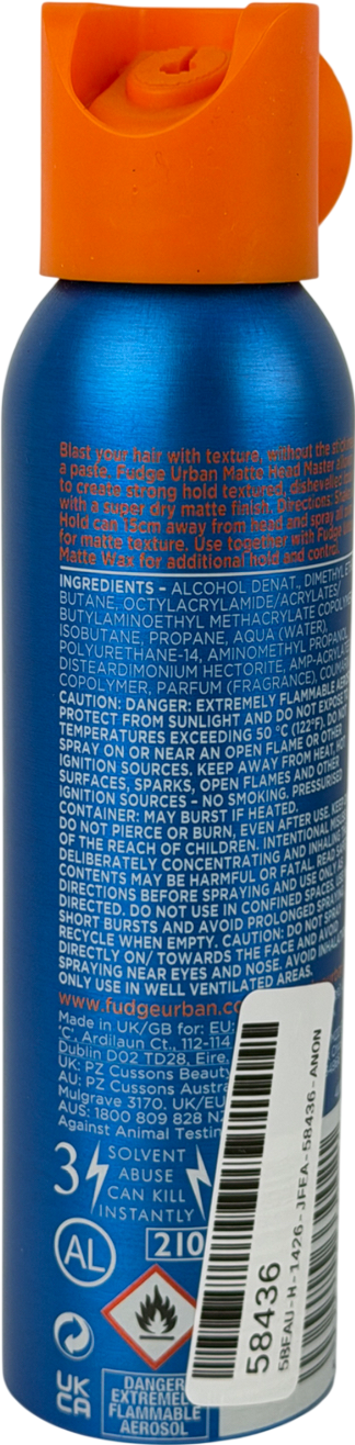 Fudge Matte Headmaster Hairspray 135ml