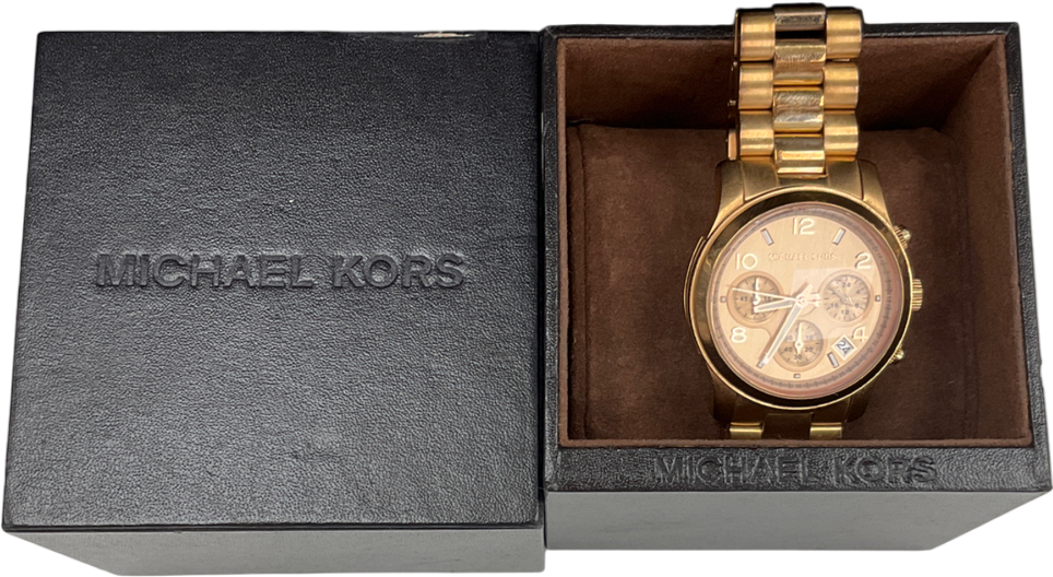 Michael Kors Runaway Gold Tone Watch One Size