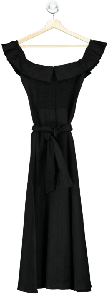 Maia Bergman Black Off-Shoulder Maxi Dress UK XS