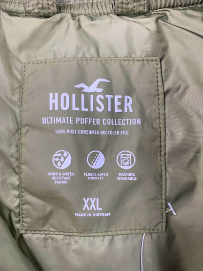 Hollister Olive Green Ultimate Puffer Vest XXL