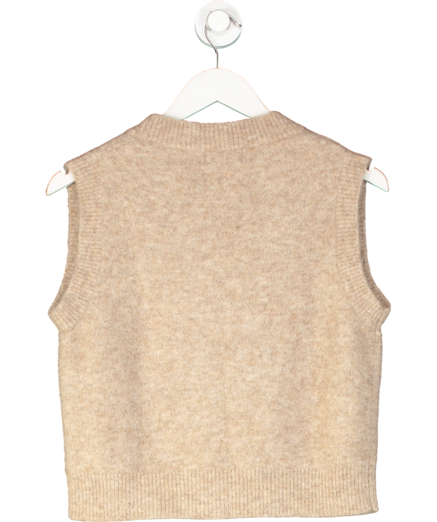 Brora Beige Knitted Waistcoat UK 8