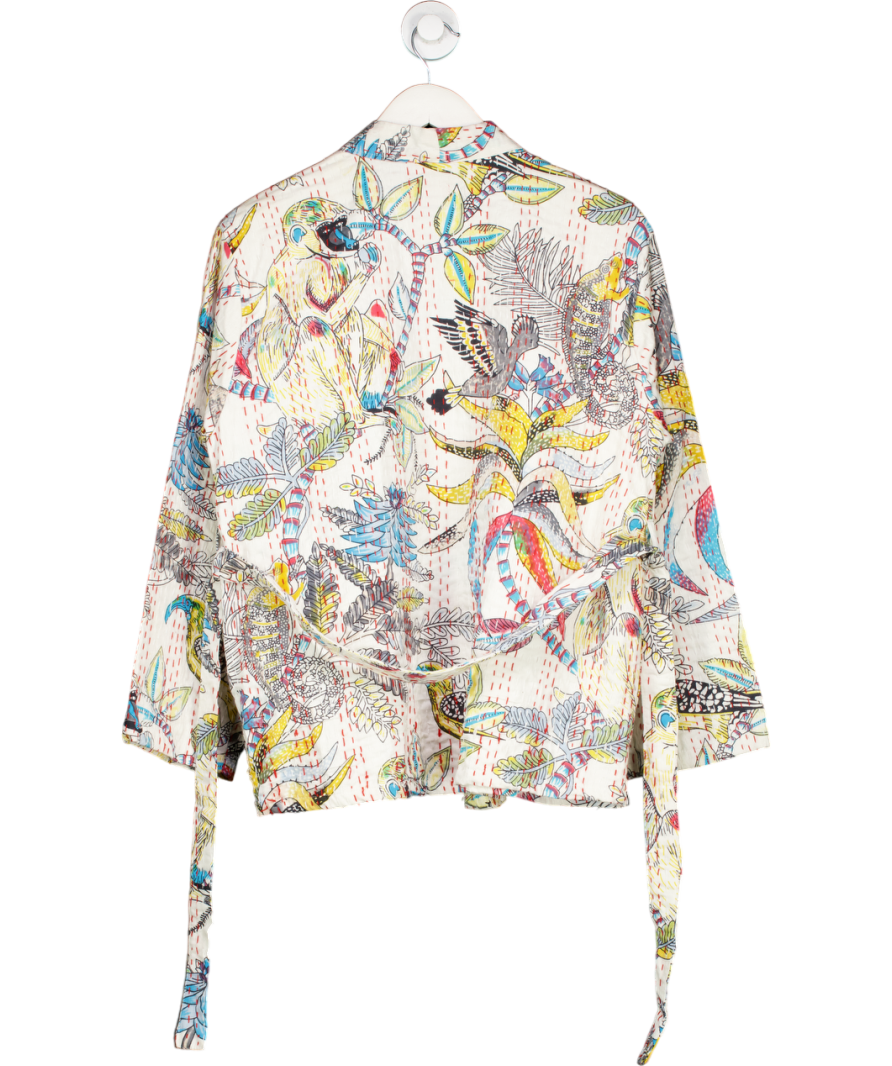 Loved By Karouska  "Monkey Say, Monkey Do" Cropped Kantha Jacket UK S
