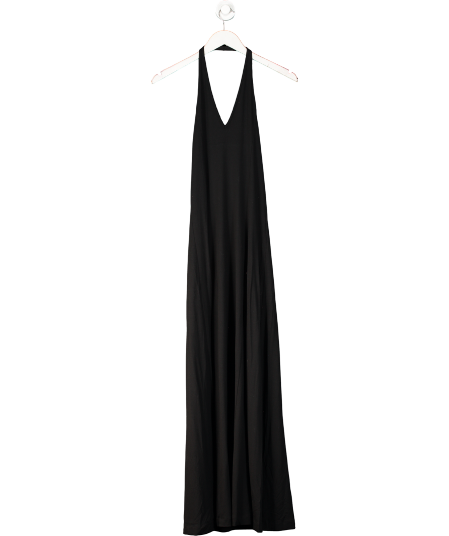 Arket Black Halterneck Midi Dress UK S