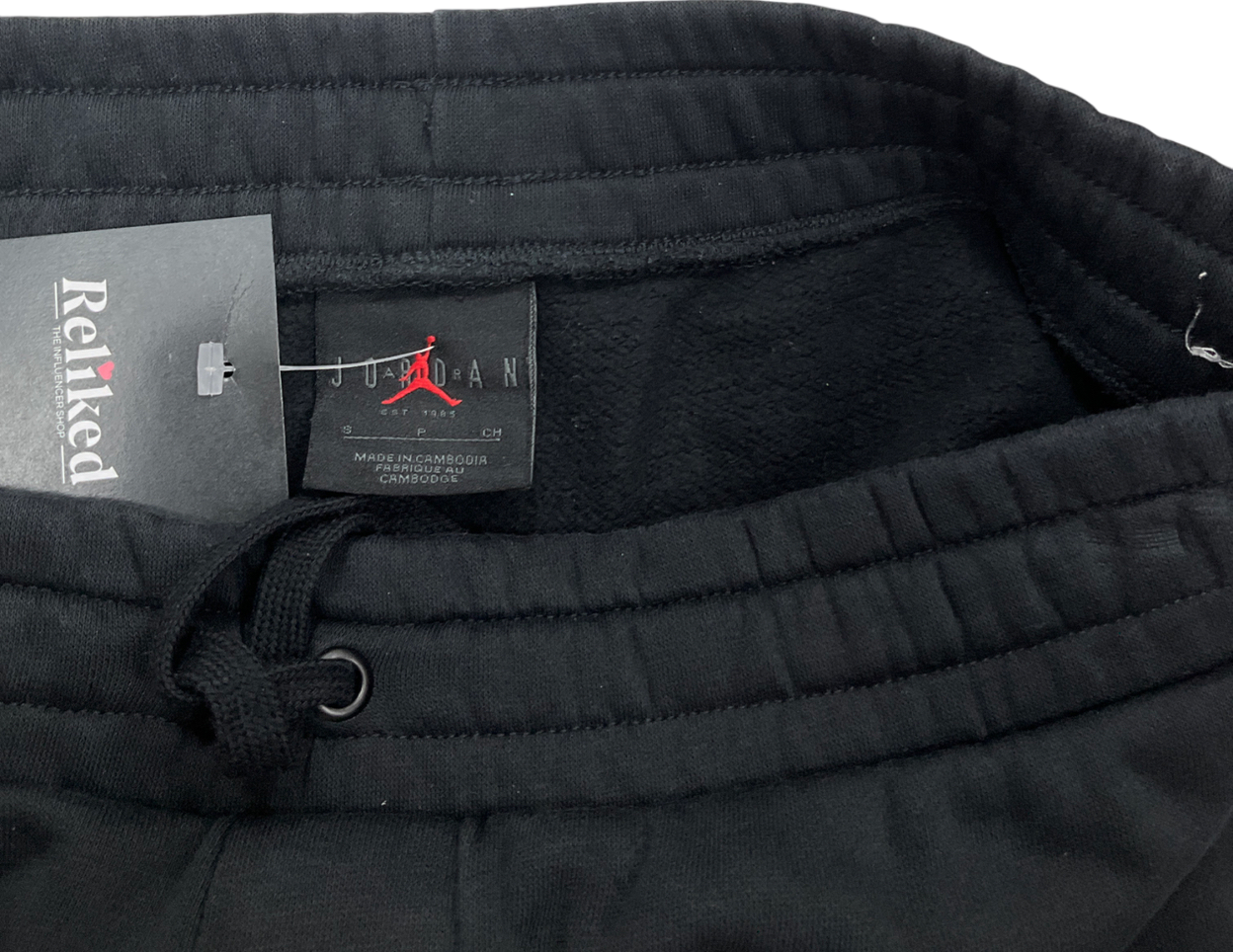 Jordan Black Brooklyn Fleece Joggers UK S