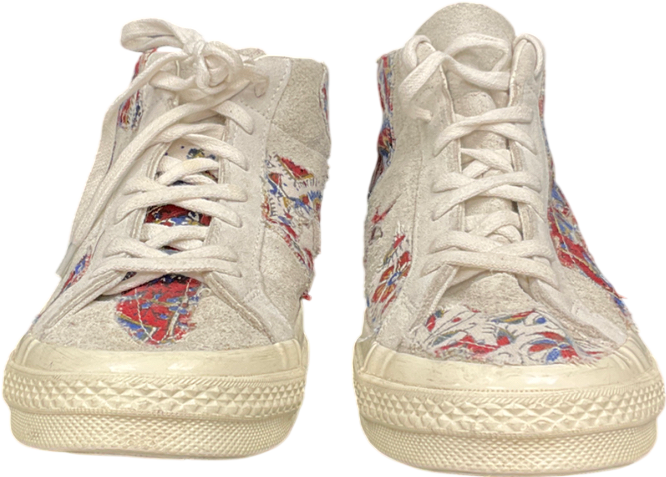 Converse Cream Chuck Taylor All Stars Trainers Collab With Paris Farzaneh UK 9 EU 43 👞