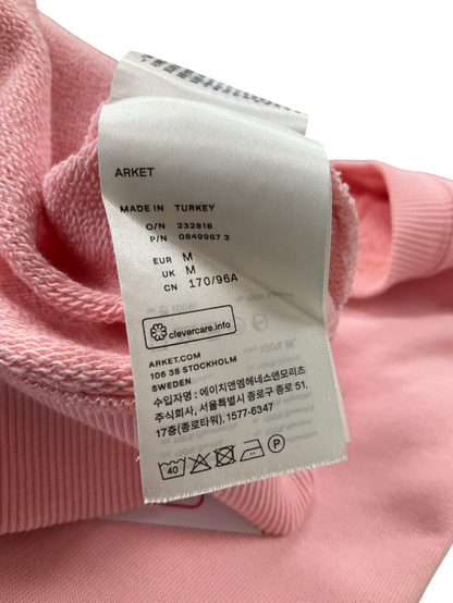 Arket Pink Crew Neck Sweatshirt UK M