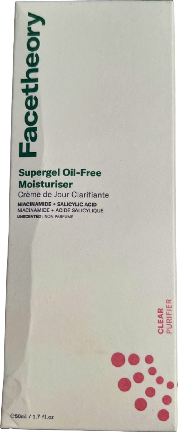 Facetheory Supergel Oil-Free Moisturiser Clear 50ml