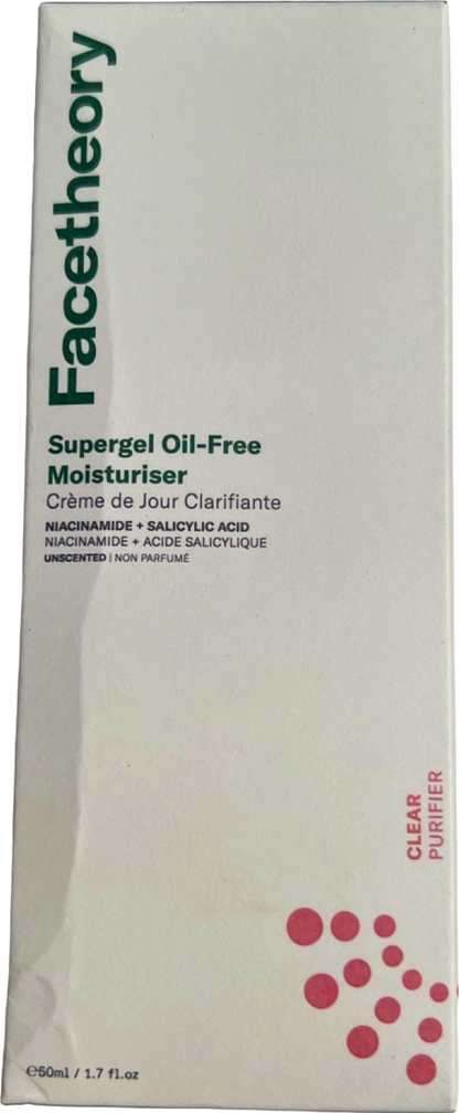 Facetheory Supergel Oil-Free Moisturiser Clear 50ml