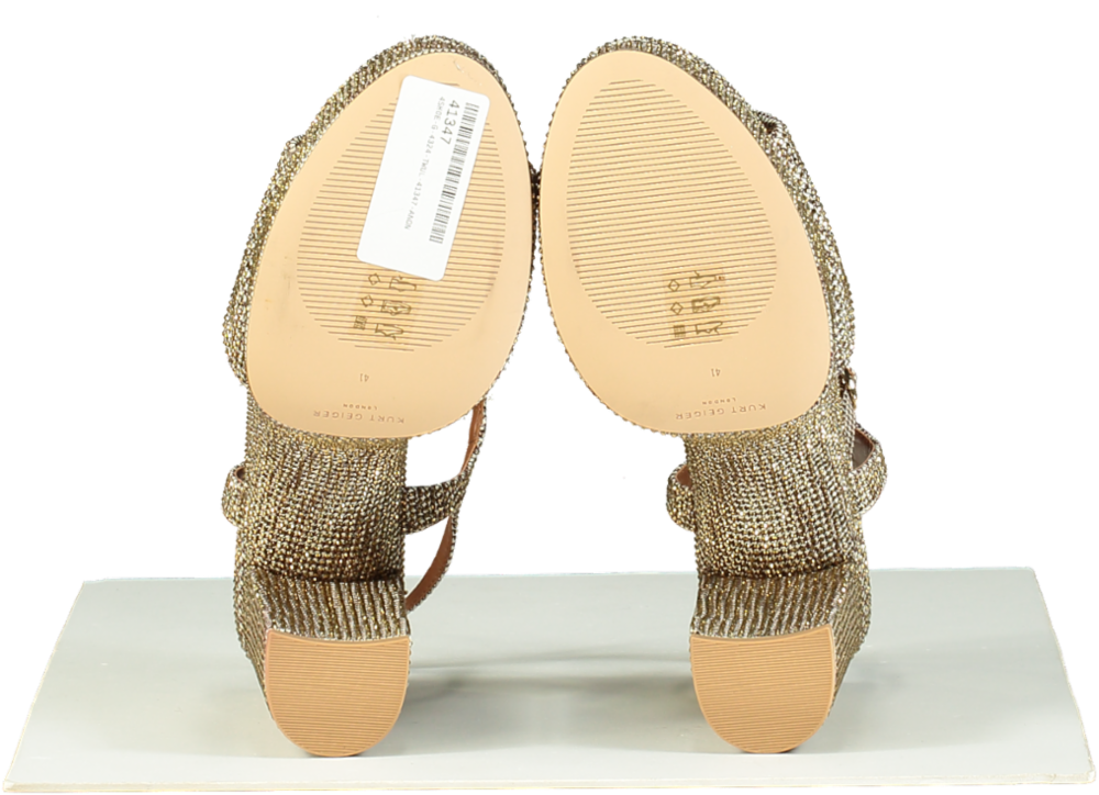 Kurt Geiger Gold kensington platform heels EU 41 UK 8