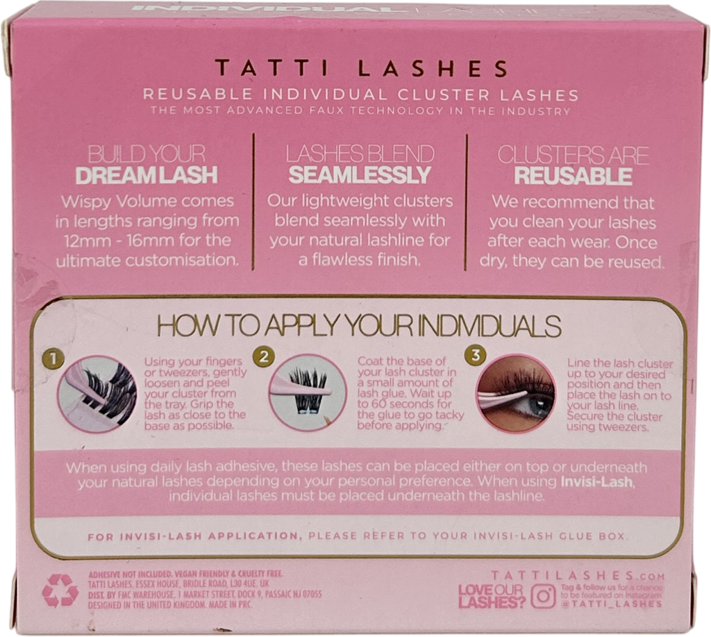 Tatti Lashes Wispy Cluster Lashes Wispy Volume 40 cluster lashes