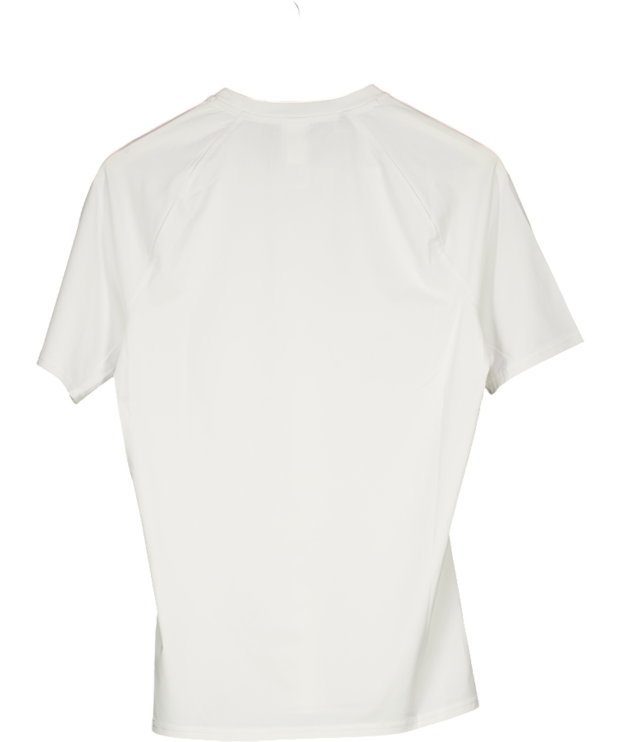 Gymshark White Element Baselayer Compression Fit T-shirt UK M