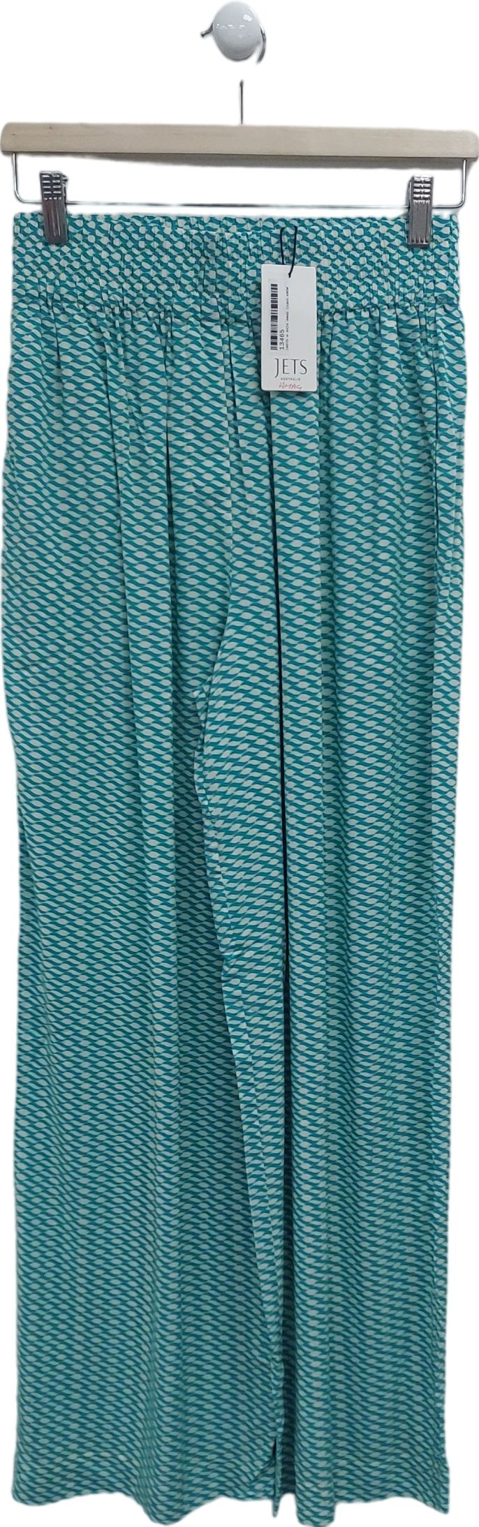 Jets Green Asceno Wide Leg Trousers UK S