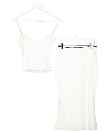 MixedGals White Freja Top & Skirt UK S