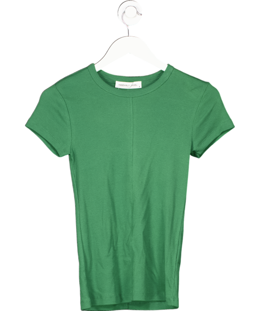 Assembly Label Green Slim Fit Rib Tee UK 8