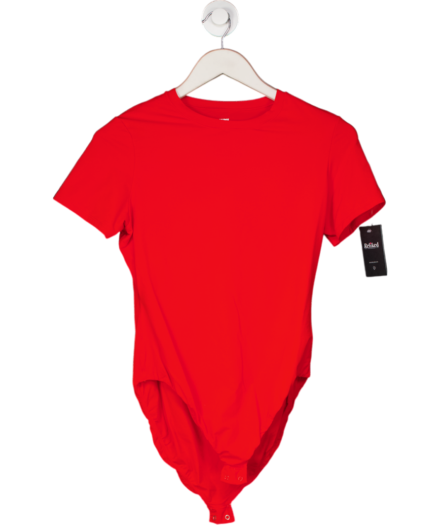 SKIMS Red Fits Everybody T-shirt Bodysuit UK XL