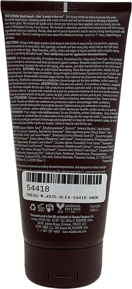 Vita Liberata Tinted Tanning Lotion 200ml