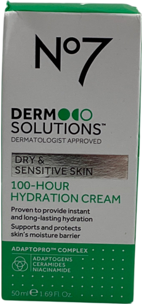 No7 Derm Solutions™ 100-hour Hydration Cream Suitable For Normal, Dry & Sensitive Skin 50ml