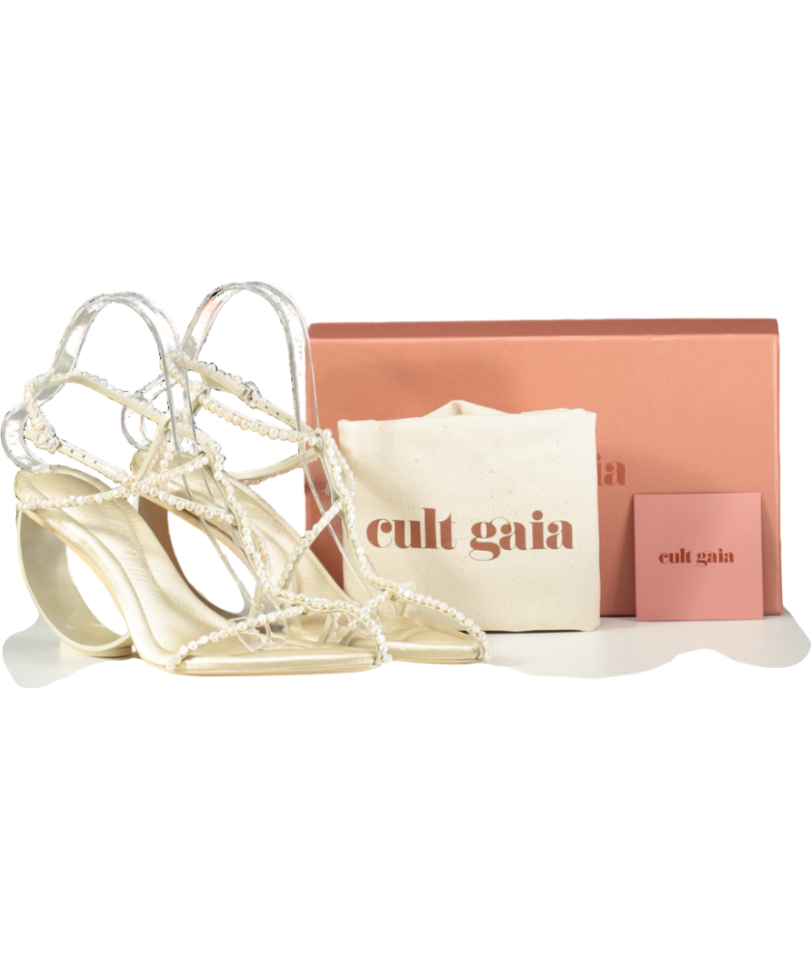 Cult Gaia Cream Novah Sandal UK 5 EU 38 👠