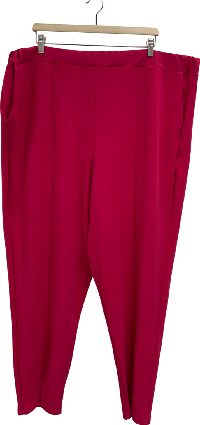 M&S Limited Collection Hot Pink Plus Size Trousers UK 28