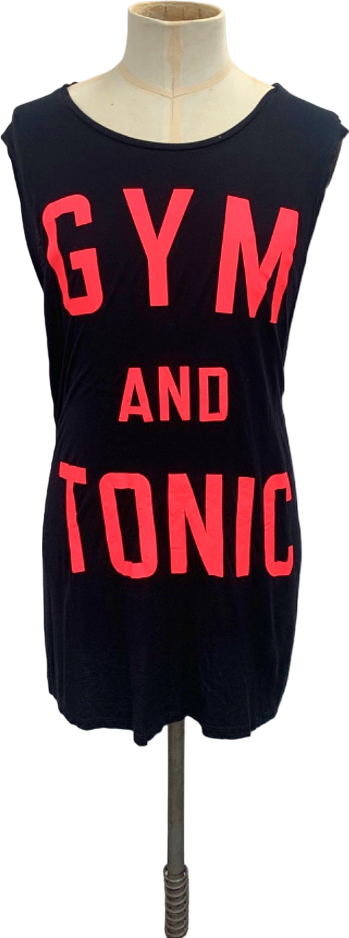 Yours Black Gym and Tonic Top UK 26/28