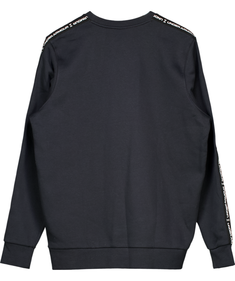 Under Armour Black UA Icon Fleece Taping Sweatshirt UK M