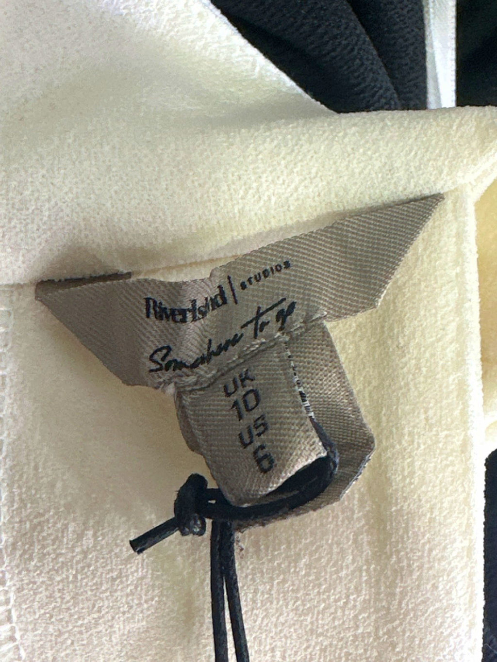 River Island Black/White Crepe Halter Neck Jumpsuit UK 10