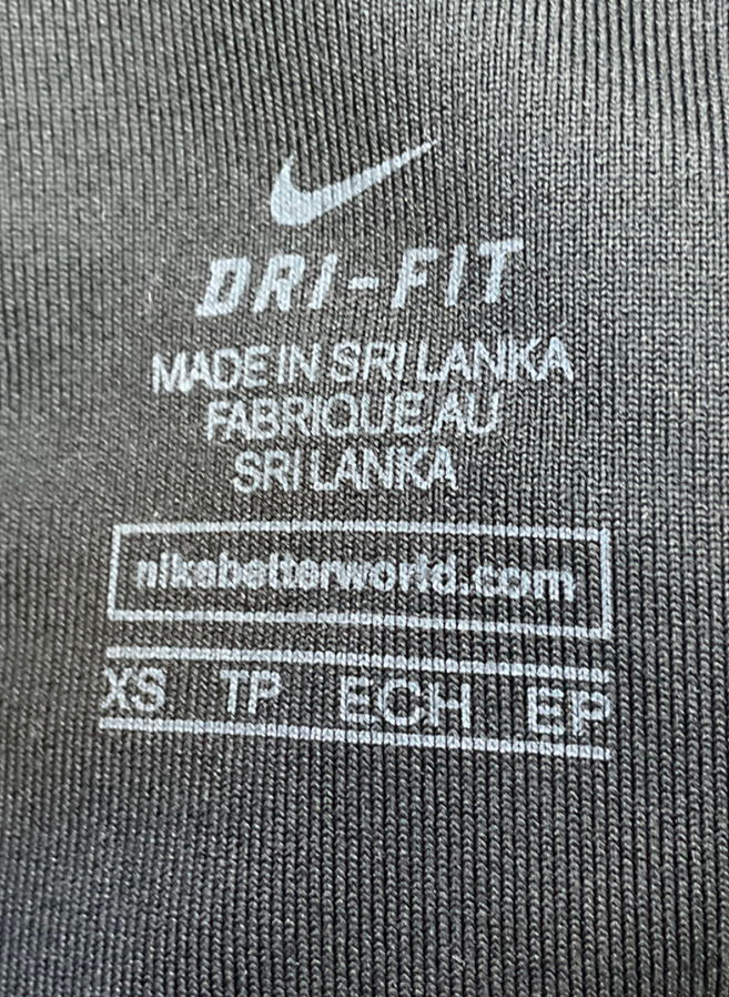 Nike Grey Non-padded Adjustable Sports Bra UK XS