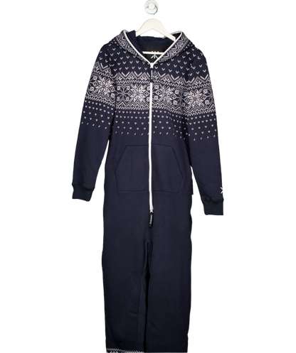 Onepiece Blue Ski Pass Original Zip Up Jumpsuit UK M