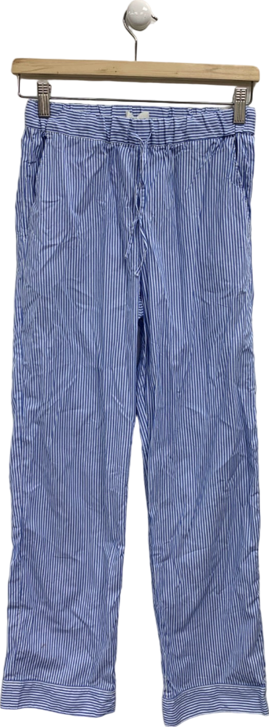 Arket Blue White Striped Pyjama Trousers XS