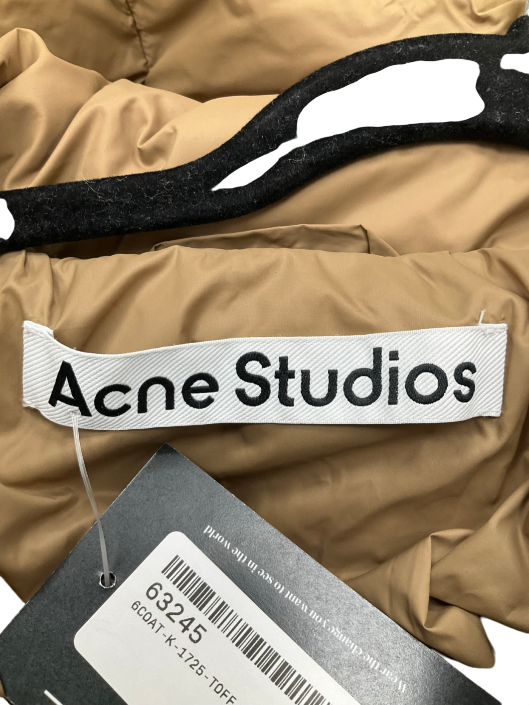 Acne Studios Brown Down Puffer Jacket UK XS