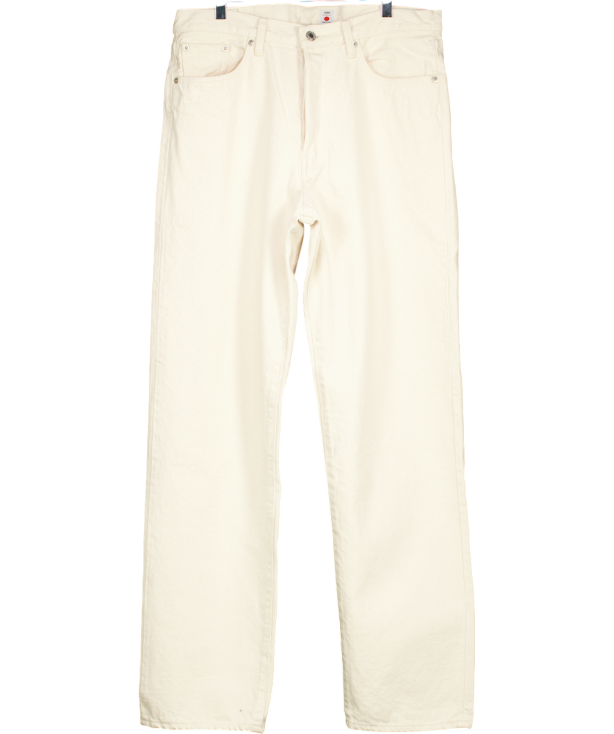 Edwin Cream Regular Tapered Jeans 100% Cotton W32