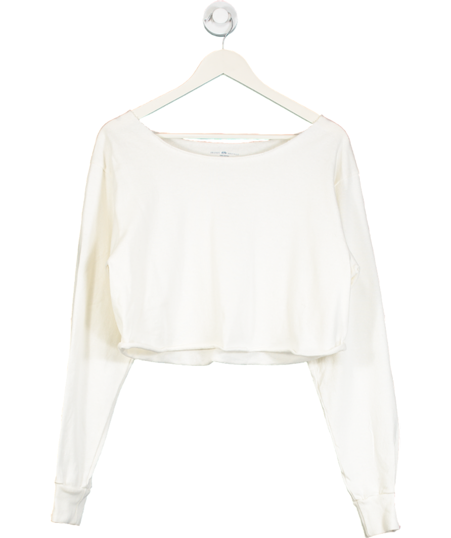 Brandy Melville Cream Cameron Cropped Sweater One Size